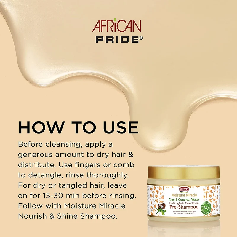 AFRICAN PRIDE MOISTURE MIRACLE ≡ Pre-Shampooing