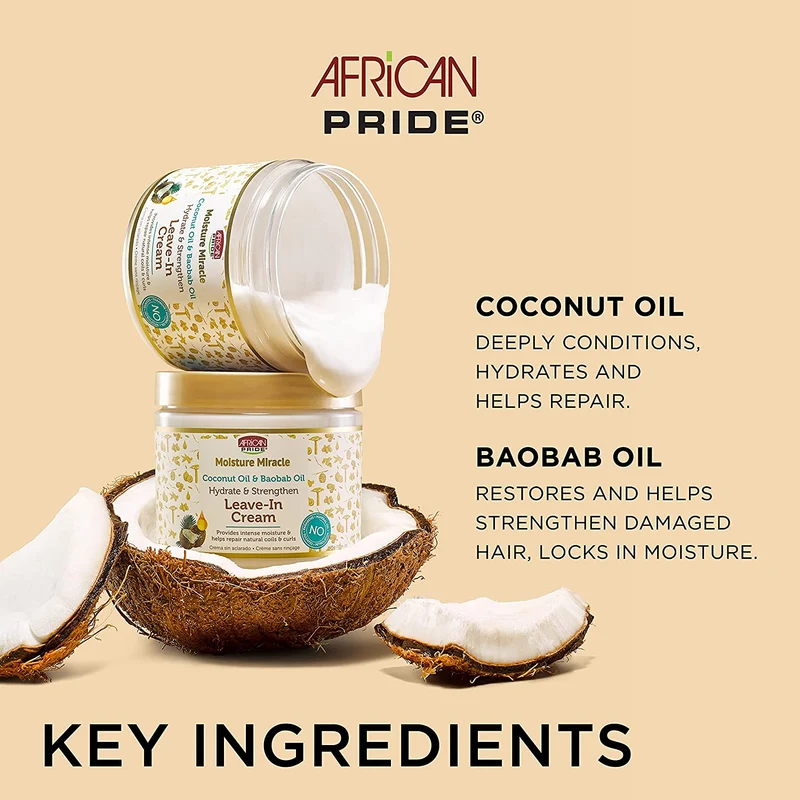 AFRICAN PRIDE MOISTURE MIRACLE ≡ Leave-In Cream