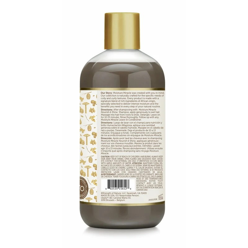 AFRICAN PRIDE MOISTURE MIRACLE ≡ Après-Shampooing Miel Et Chocoloat