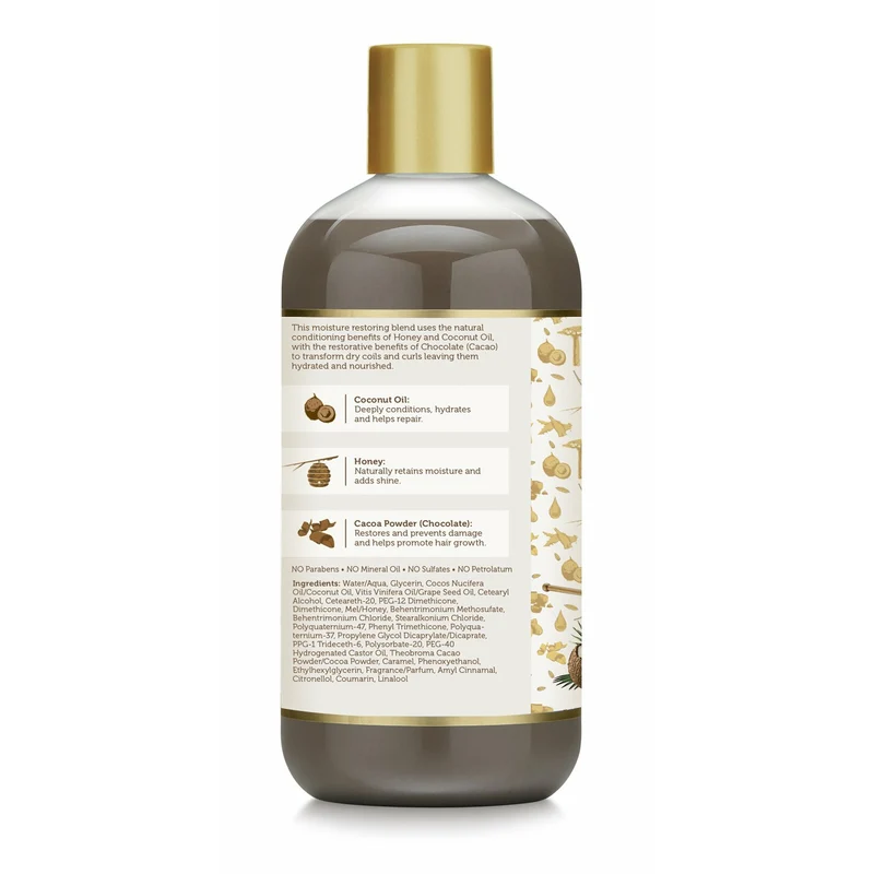 AFRICAN PRIDE MOISTURE MIRACLE ≡ Après-Shampooing Miel Et Chocoloat