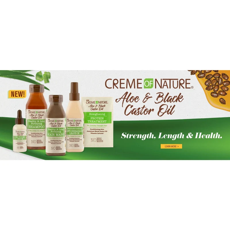 CREME OF NATURE ALOE VERA AND BLACK CASTOR ≡ Shampooing
