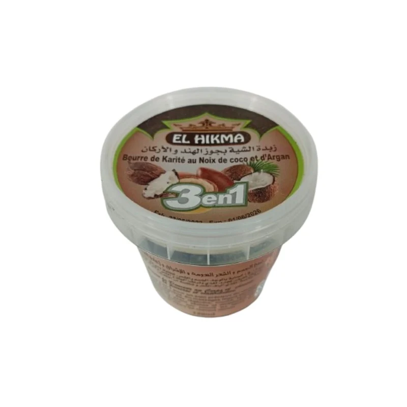 Beurre de Karité au Noix de Coco et Beurre d'Argan 120ml