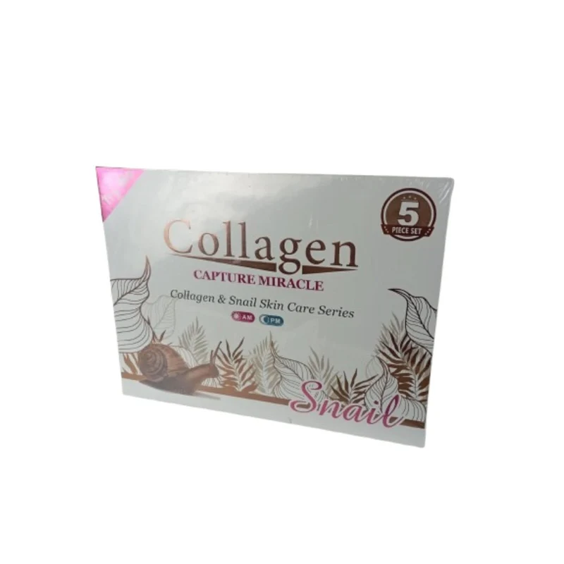 Collagène Pack Soins Anti-Âge Collagène & Escargot - Sérum, Crème et Nettoyant