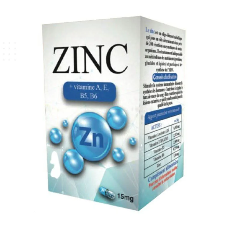 Zinc 30 Gélules – Complément Alimentaire Formule au Zinc | Format Pratique