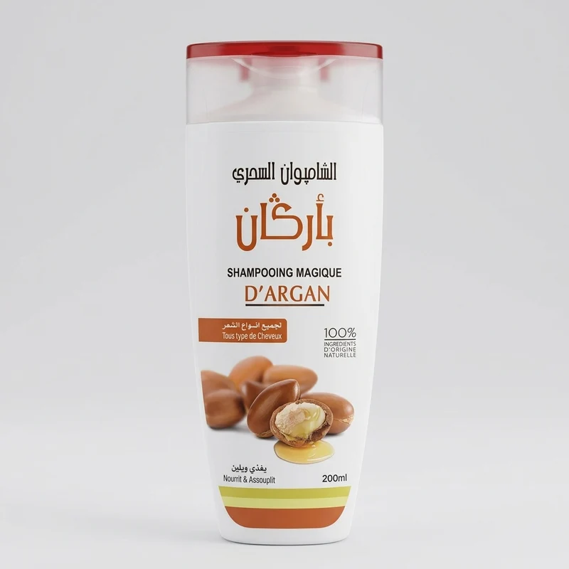Shampooing Magique à l'Argan 200ml – Nutrition, Brillance & Douceur