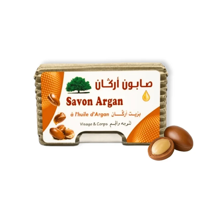 Savon Huile Argan 100g – Nourrissant & Hydratant | Origine Maroc