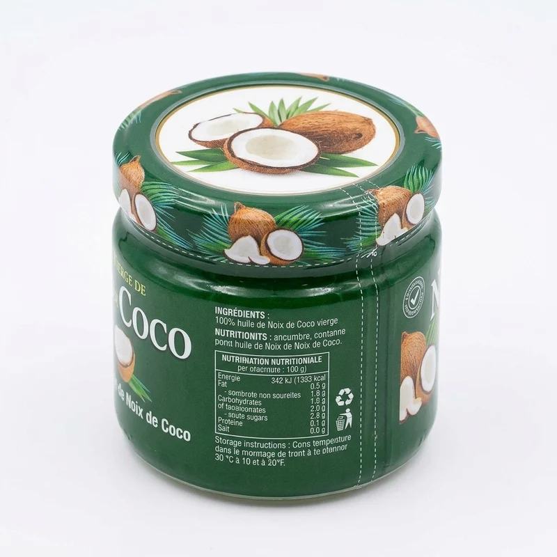 Huile de Noix de Coco 200g – Cheveux et Démaquillant