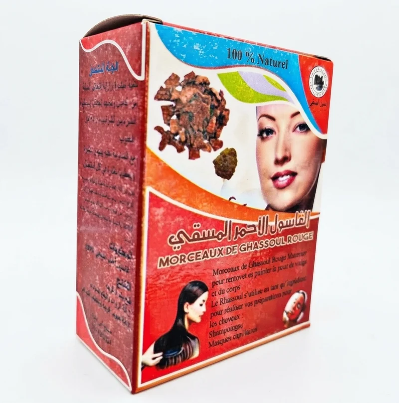 Rhassoul à l’Aker Fassi 150g | Argile Marocaine et Coquelicot – Masque Naturel