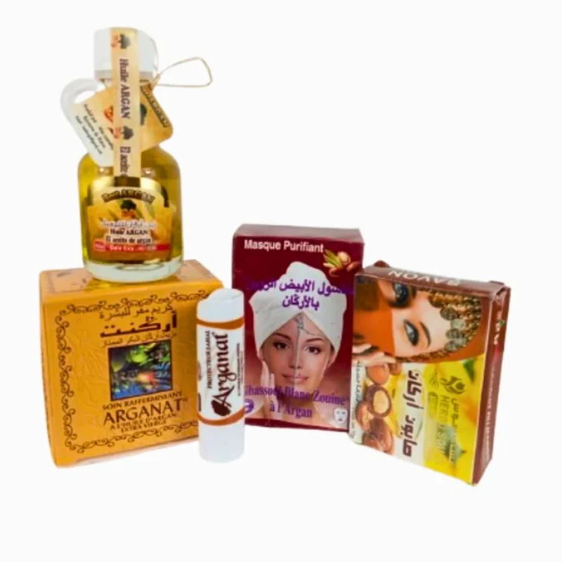 Coffret Beauté à l’Huile d’Argan – 5 Soins Naturels Berbères