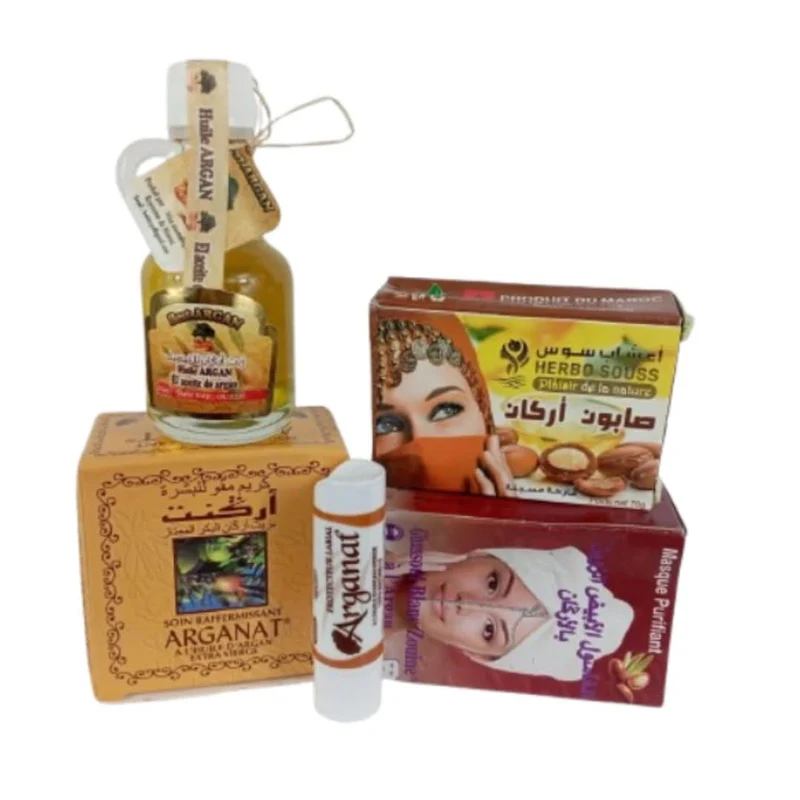Coffret Beauté à l’Huile d’Argan – 5 Soins Naturels Berbères