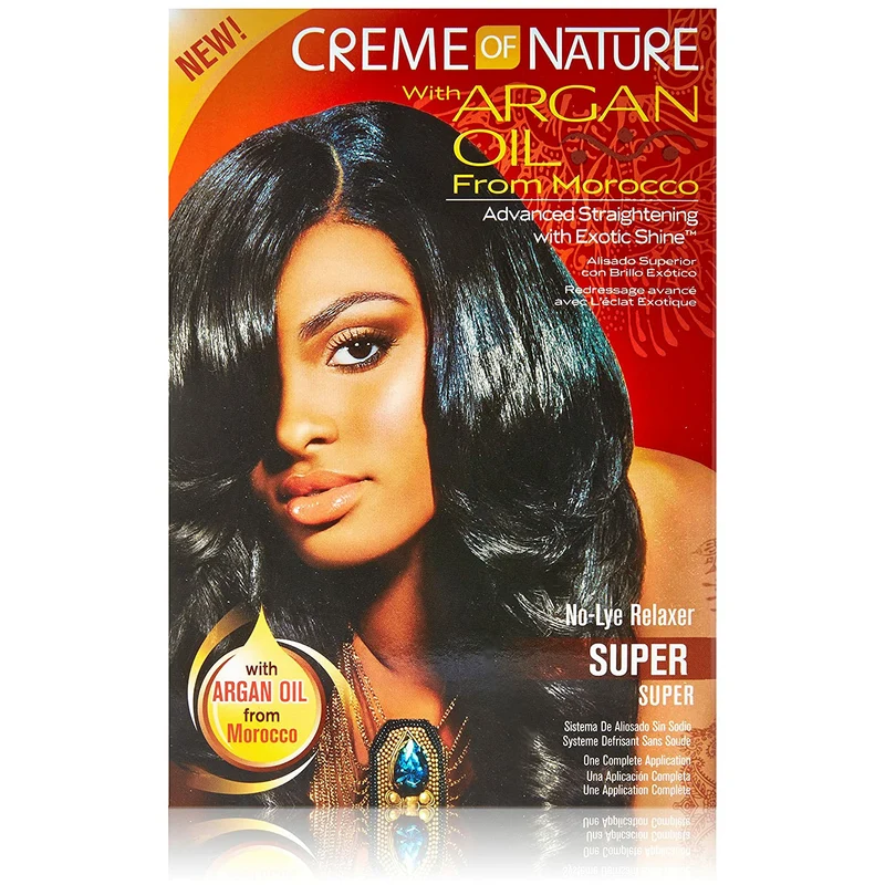 CREME OF NATURE ARGAN OIL ≡ Kit Défrisant Super