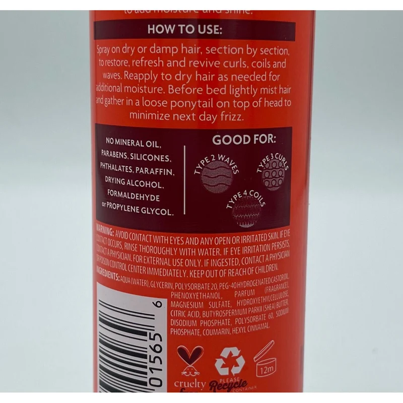 CANTU SHEA BUTTER FOR NATURAL HAIR ≡ Spray Revitalisant Boucles