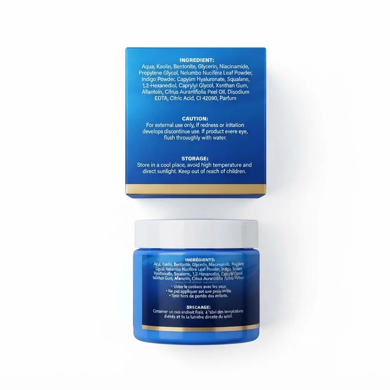 Masque Visage au Nila Bleu 250g | Éclat & Douceur