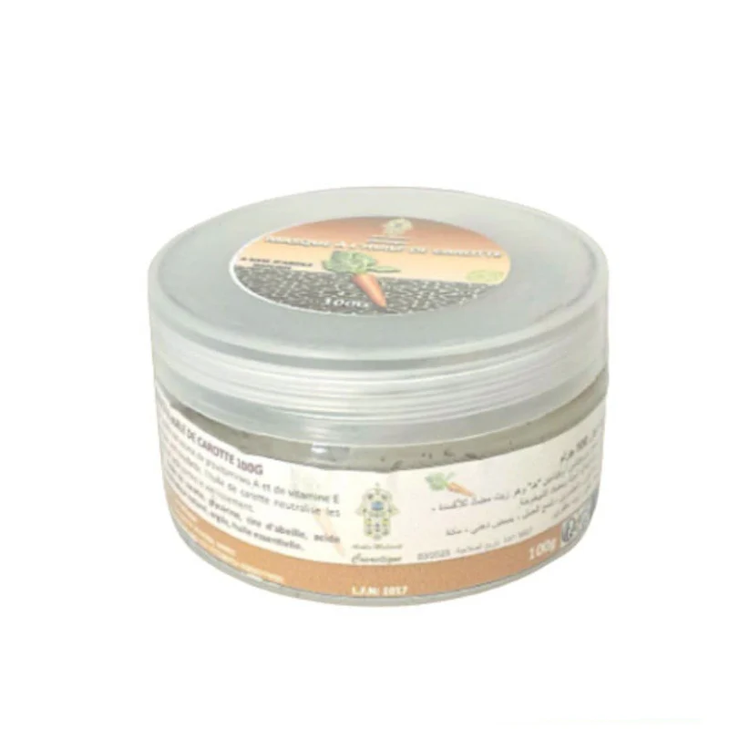 Masque de Carotte à l'Argile Rouge 100g – Soin de Nuit Hydratant & Éclat