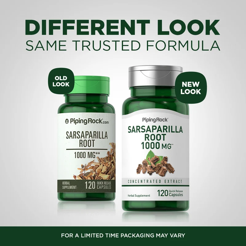 Sarsaparilla Root, 1000 mg, 120 Quick Release Capsules