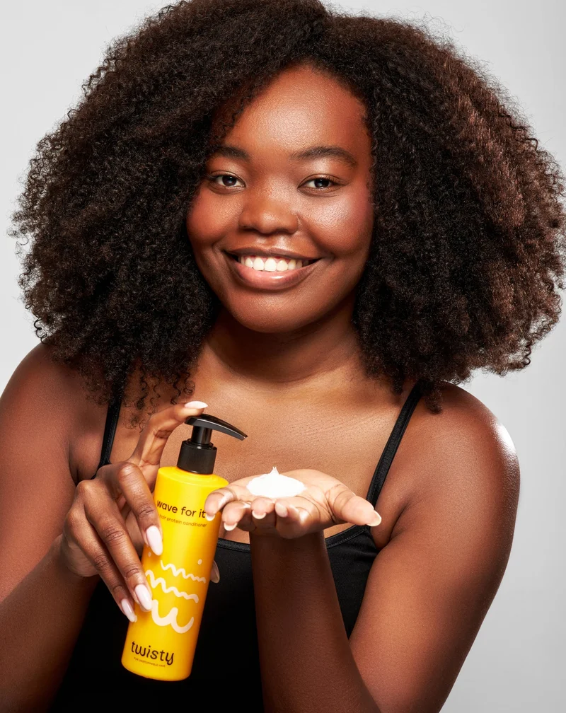 Après-shampoing protéiné pour cheveux bouclés aux acides aminés - Twisty