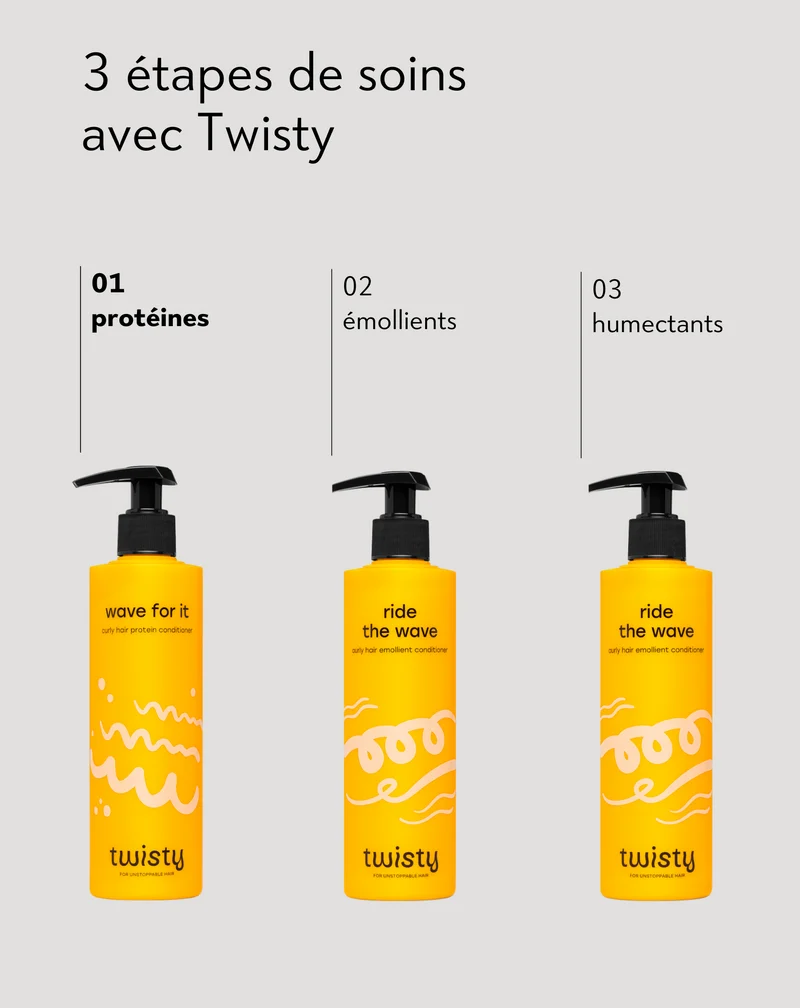 Après-shampoing protéiné pour cheveux bouclés aux acides aminés - Twisty