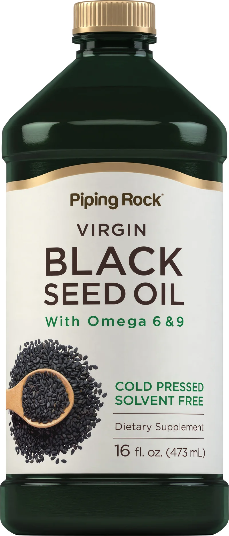 Black Seed Oil (Cumin Seed) - Cold Pressed, 16 fl oz (473 mL) Bottle