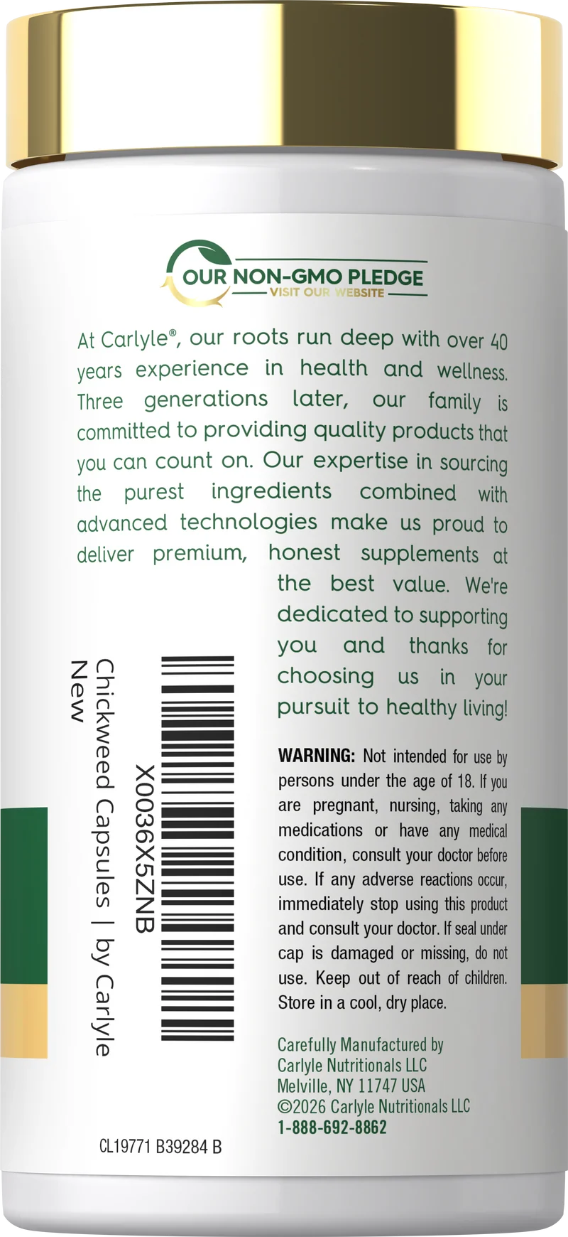 Chickweed, 1000 mg, 120 Quick Release Capsules