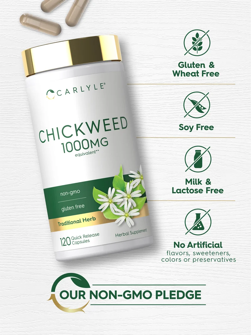Chickweed, 1000 mg, 120 Quick Release Capsules