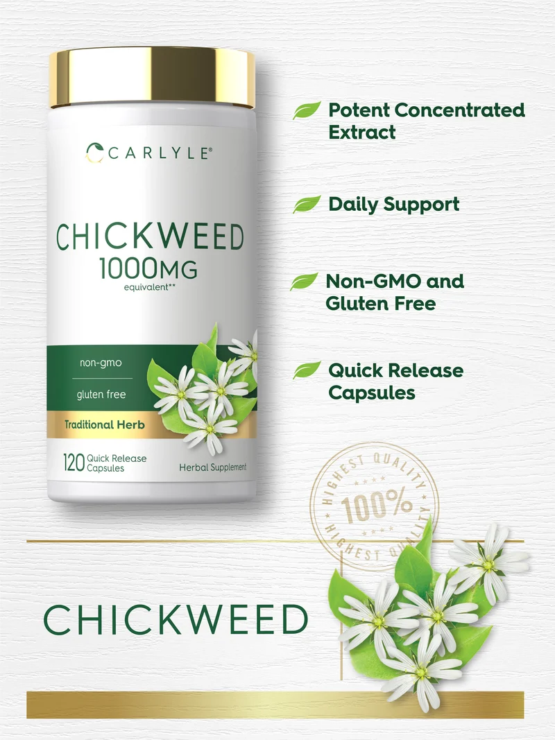 Chickweed, 1000 mg, 120 Quick Release Capsules