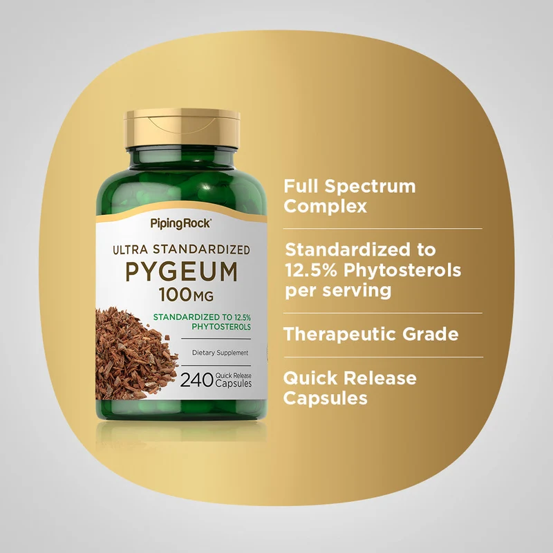 Ultra Standardized Pygeum, 100 mg, 240 Quick Release Capsules, 2 Bottles