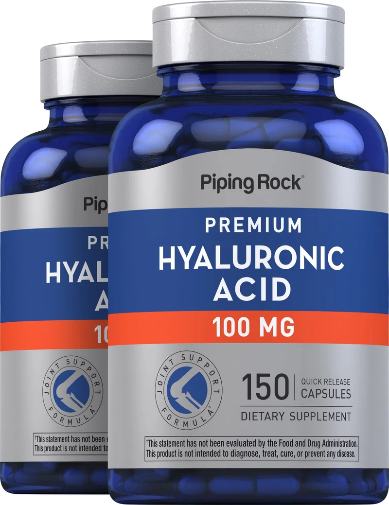 Hyaluronic Acid, 100 mg, 150 Quick Release Capsules, 2 Bottles
