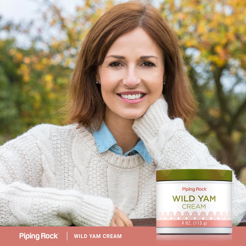 Wild Yam Cream, 4 oz (113 g) Jar, 3 Jars