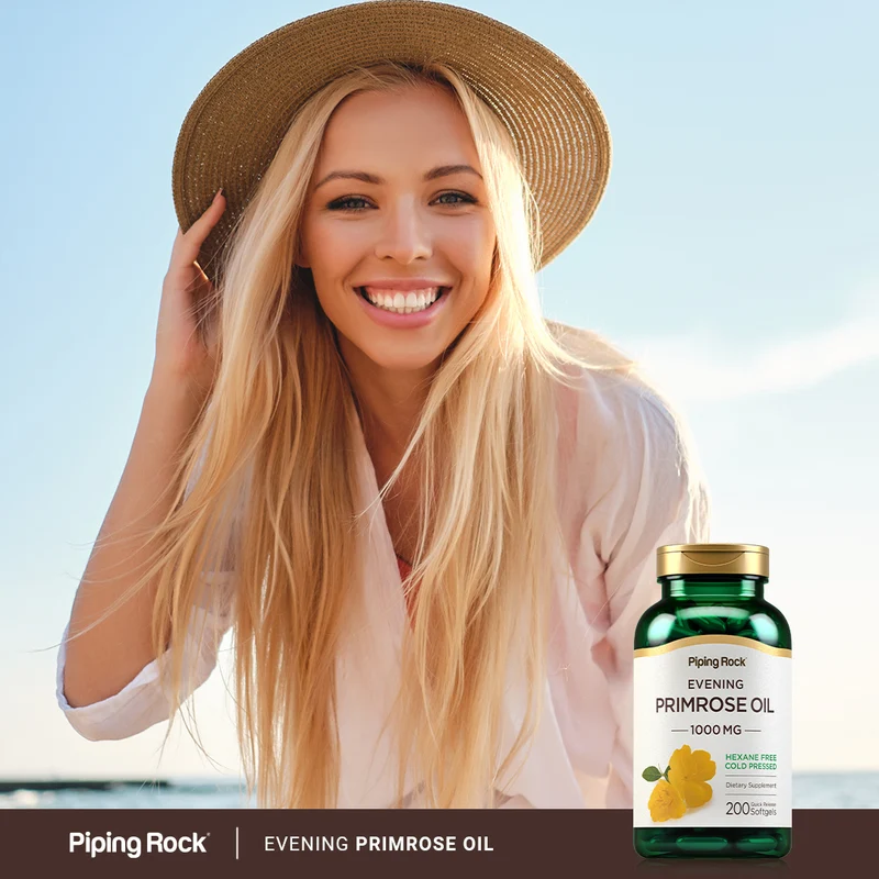 Evening Primrose Oil, 1000 mg, 200 Quick Release Softgels, 2 Bottles