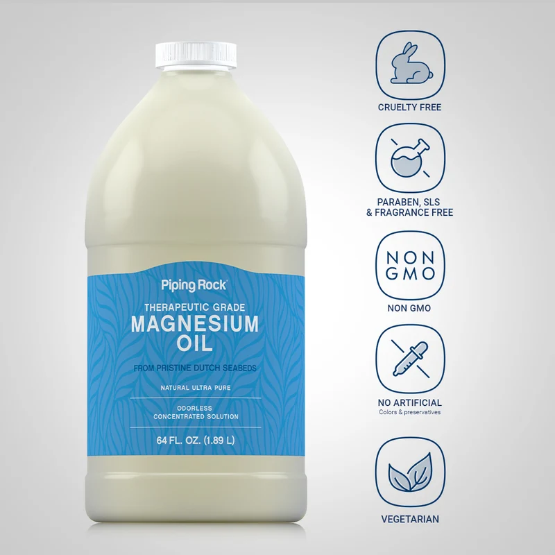 Magnesium Oil, 64 fl oz (1.89 L) Bottle, 2 Bottles