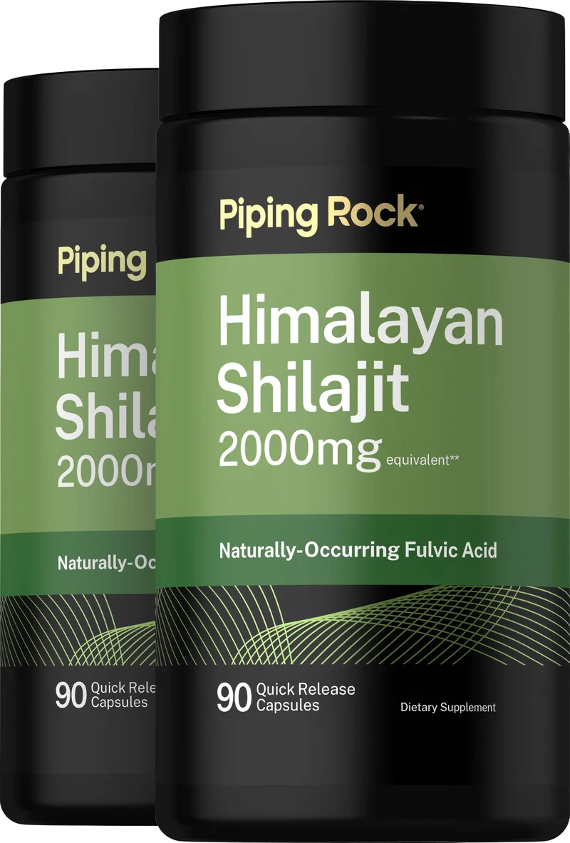 Shilajit Extract, 2000 mg, 90 Quick Release Capsules, 2 Bottles