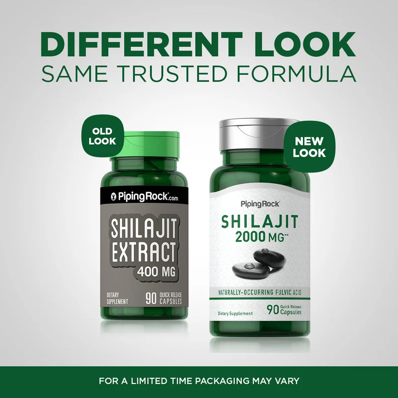 Shilajit Extract, 2000 mg, 90 Quick Release Capsules, 2 Bottles