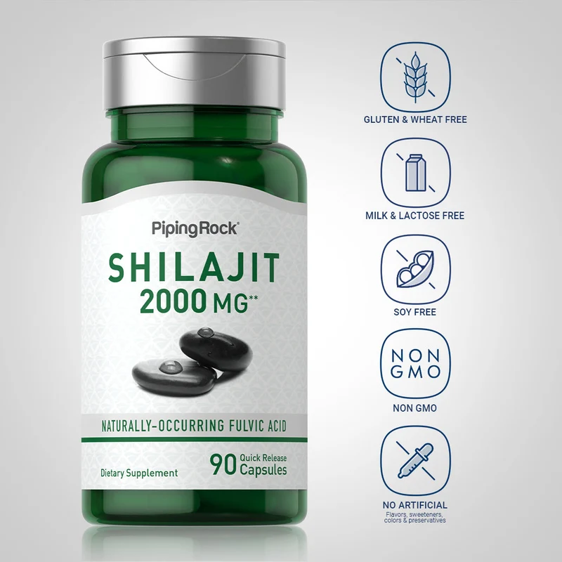 Shilajit Extract, 2000 mg, 90 Quick Release Capsules, 2 Bottles