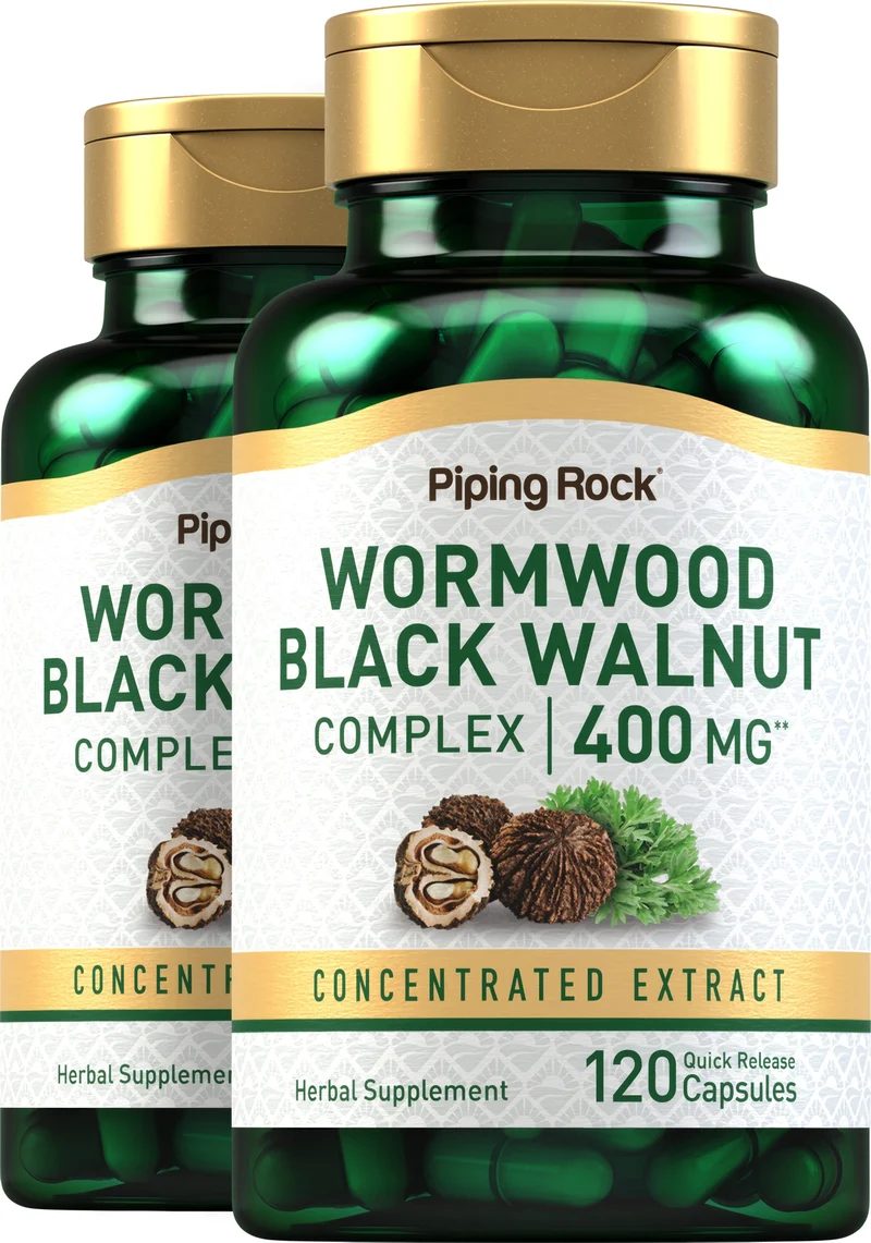 Wormwood Black Walnut Complex, 400 mg, 120 Quick Release Capsules, 2 Bottles