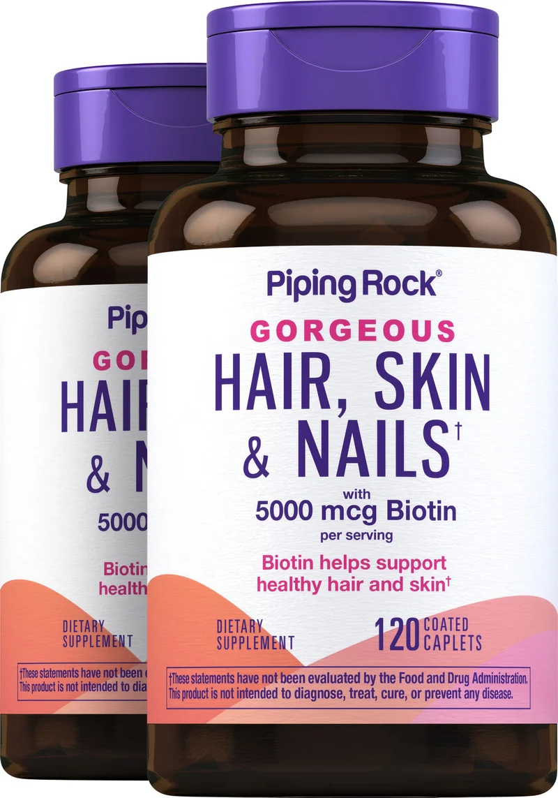 Ultra Hair, Skin & Nails, 120 Coated Caplets, 2 Bottles
