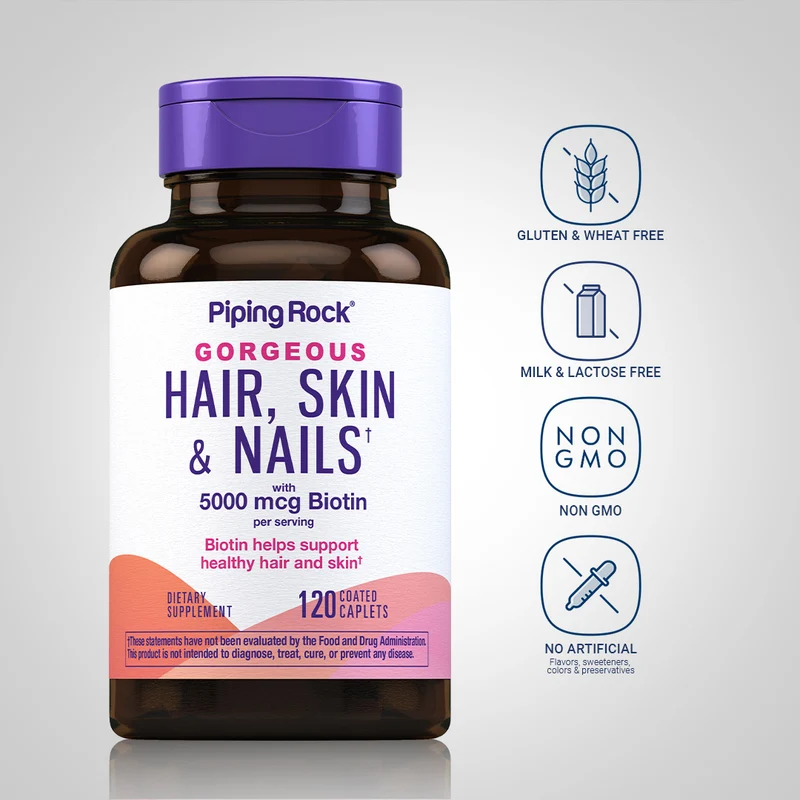 Ultra Hair, Skin & Nails, 120 Coated Caplets, 2 Bottles
