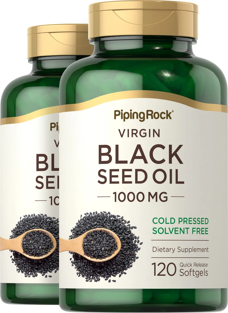 Black Seed Oil, 1000 mg, 120 Quick Release Softgels, 2 Bottles