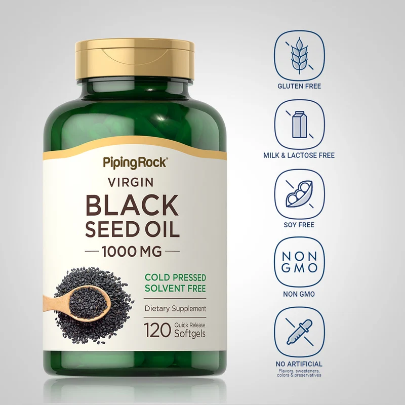 Black Seed Oil, 1000 mg, 120 Quick Release Softgels, 2 Bottles