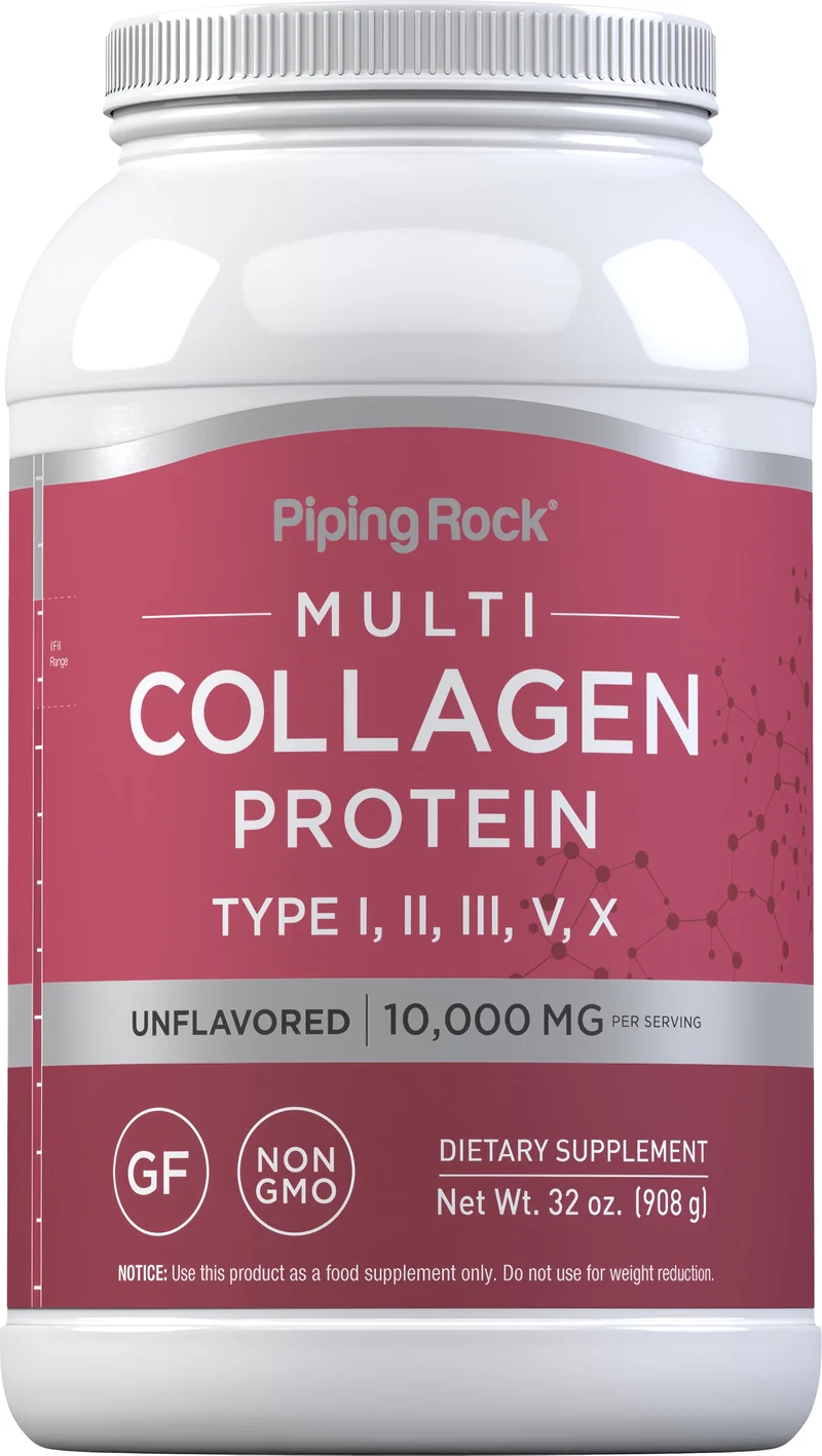 Multi Collagen Protein Powder, 10,000 mg (per serving), 32 oz (908 g) Bottle