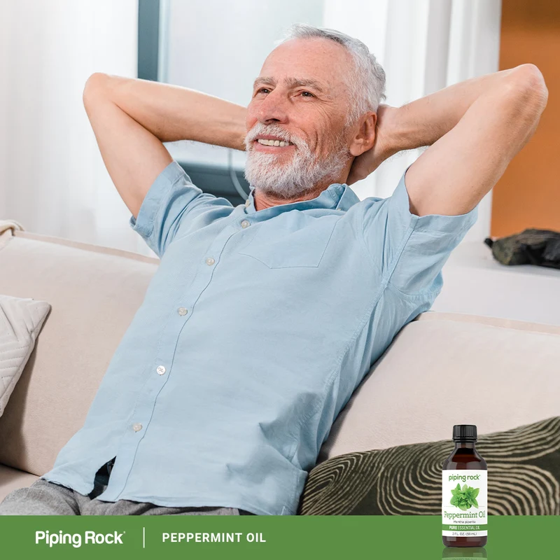 Peppermint Pure Essential Oil (Lab Tested), 2 fl oz (59 mL) Bottle