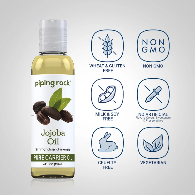 Jojoba Carrier Oil, 4 fl oz (118 mL) Bottle