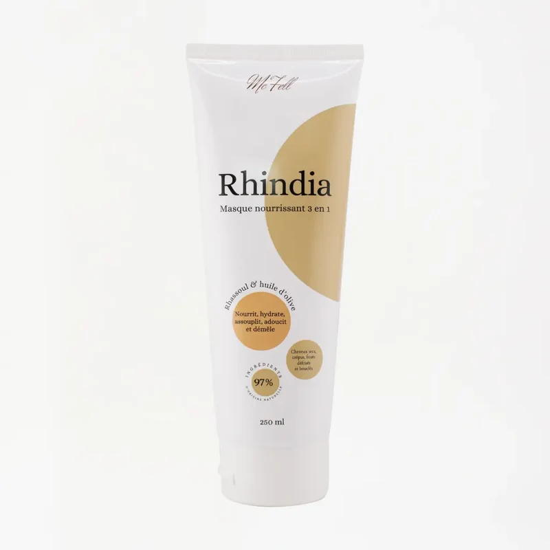 Masque nourrissant 3 en 1 au Rhassoul - RHINDIA