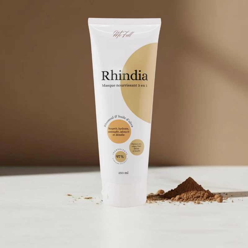 Masque nourrissant 3 en 1 au Rhassoul - RHINDIA