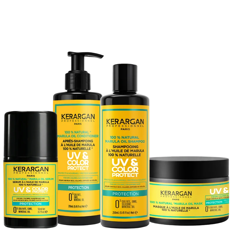Coffret UV Marula 800ml – 4 soins, prix malin