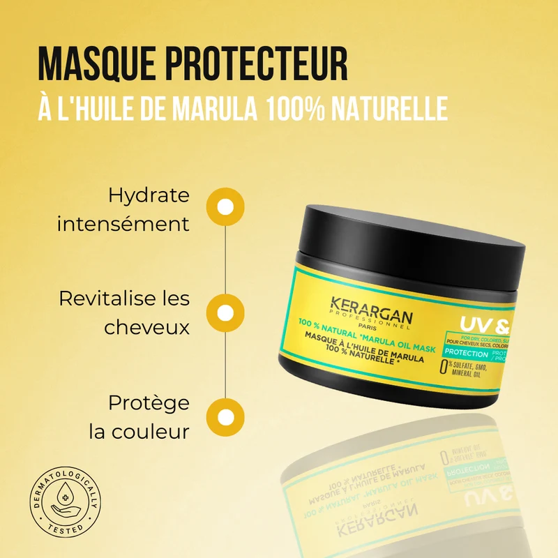 Masque Marula UV 250ml – Réparation express + brillance
