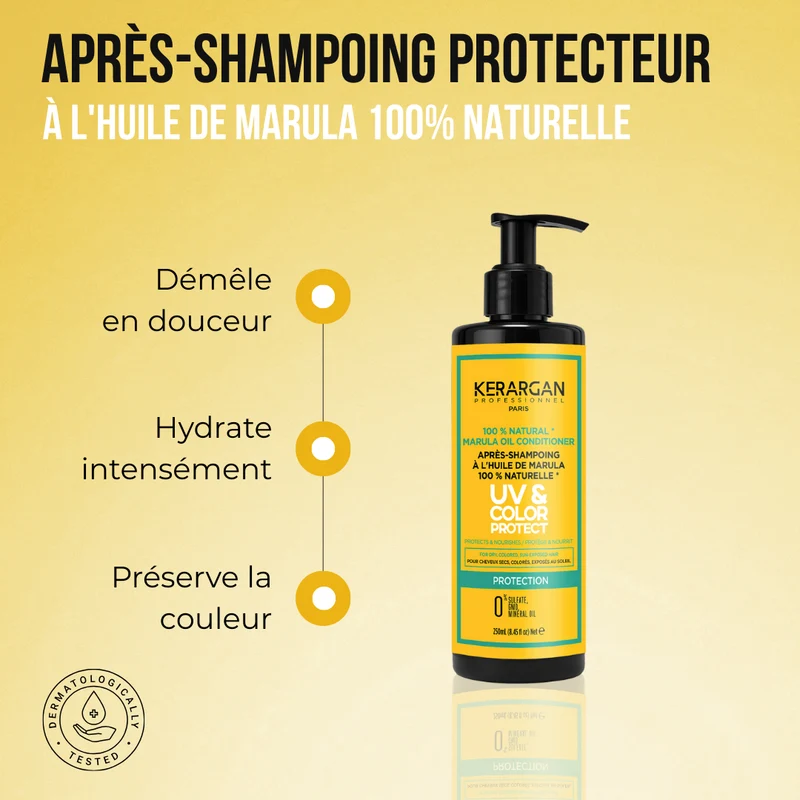 Après-shampoing Marula UV 250ml – Hydratation profonde + brillance