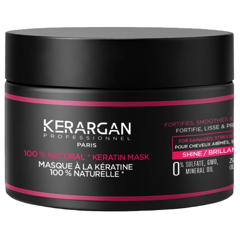 Masque kératine - Répare, hydrate & lisse frisottis 250ml | Kerargan