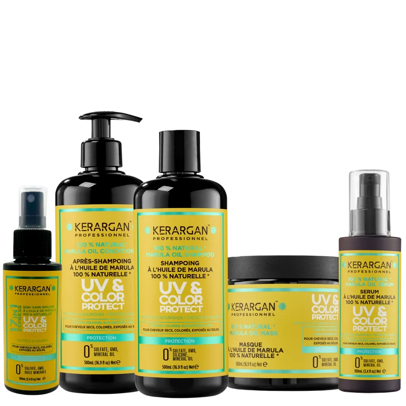 Coffret complet Marula UV – 5 soins, 1700ml