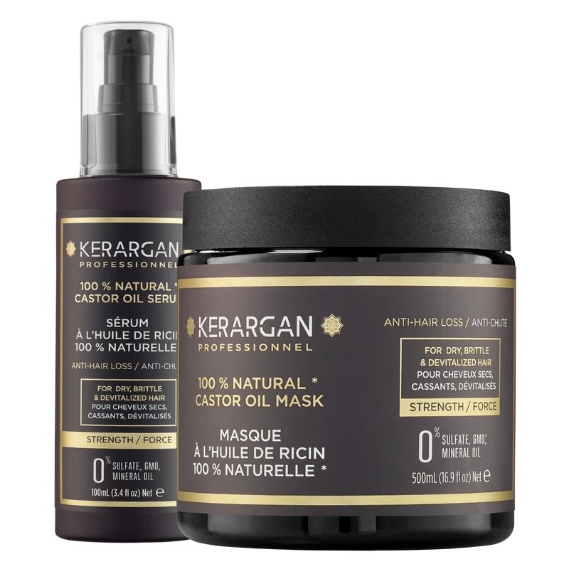 Duo masque & sérum ricin 600ml – Pousse intense