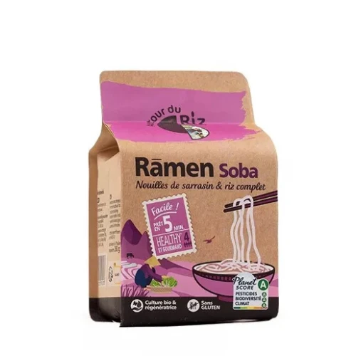 RAMEN SOBA DE SARRASIN ET DE RIZ BIO 280 G